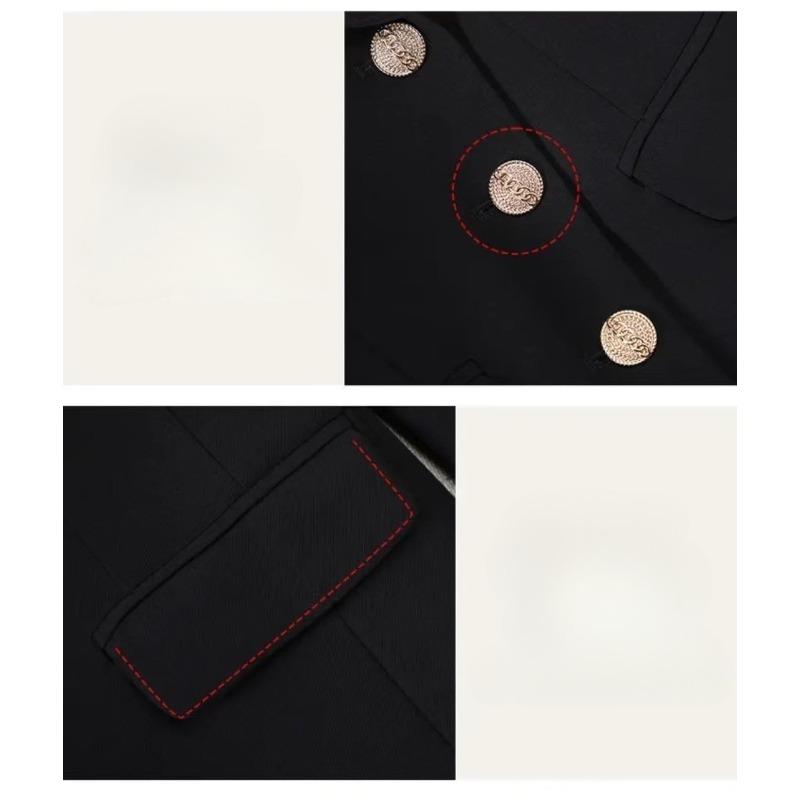 Elegant Women Black Suit Jacket Spring Autumn Professional Office Wear Stylish Slim Fit Design Trendy Blazer