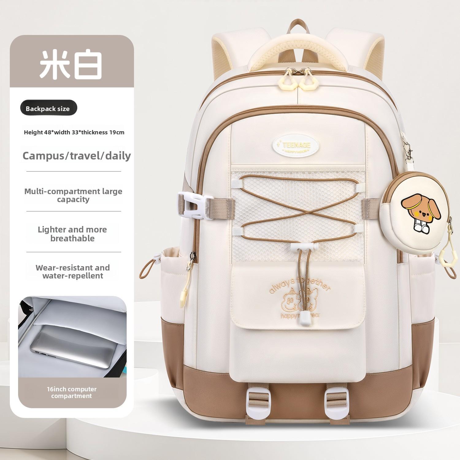 2026 Nouveaux Sacs à Dos Double Épaule Style Japonais Design Simple Décontracté Grande Capacité Sac d'École Doux pour Étudiant Sacs à Livres