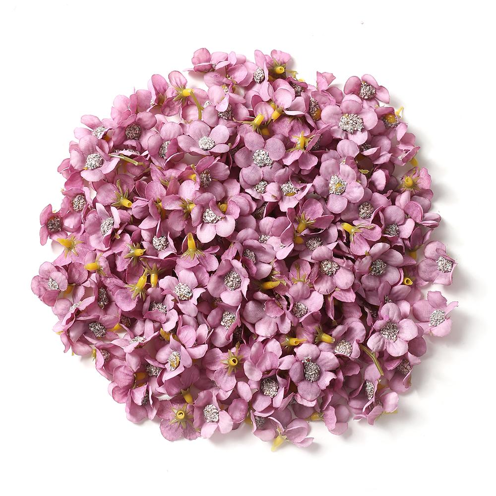 50/100Pcs 2cm Daisy Artificial Flowers Head Small Silk Multicolor Fake Flower Crown For Wreath DIY Craft Home Wedding Decoration