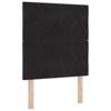 Boxspring Bed with Headboard Black 80 X 200 Cm Velvet