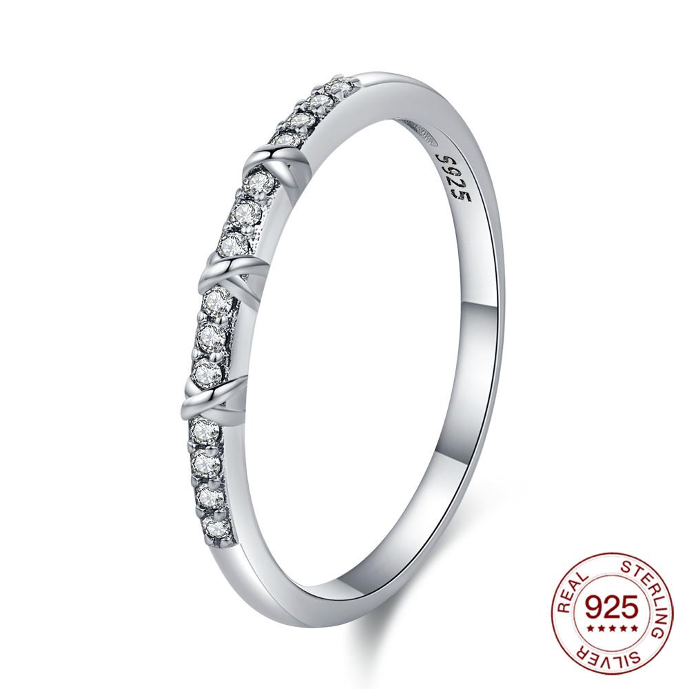 Nouvelles Bagues Bague en Argent 925 Bague Originale en Argent Perle Pour Femmes Luxe Zircon Simple Bague de Doigt Bijoux Cadeaux Amoureux