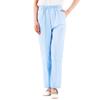 Women's White Elastic Waist Medical Scrub Pants J402