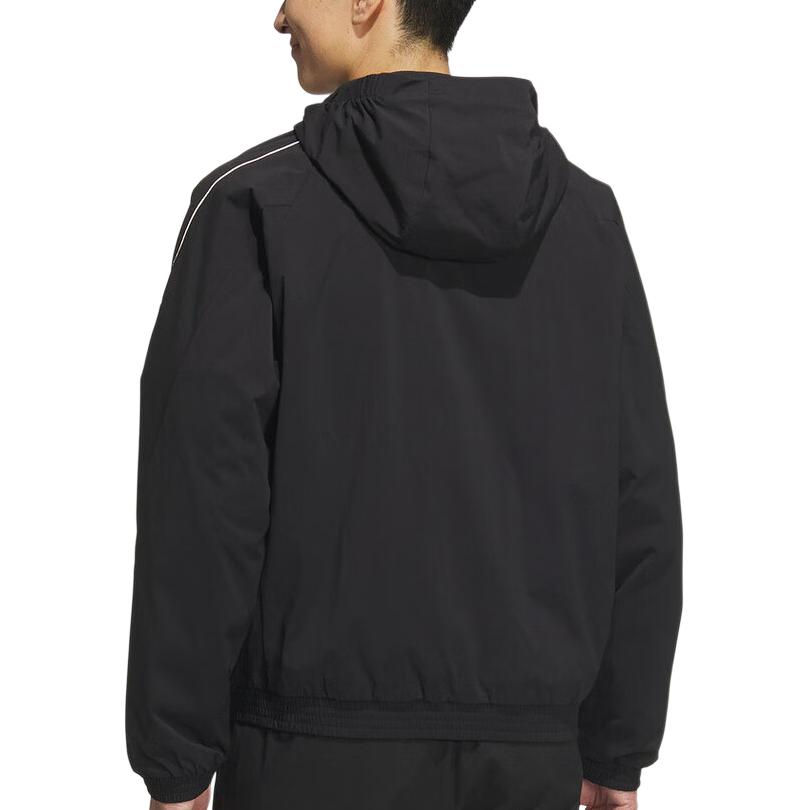 Adidas Comfortable Versatile Sports Casual Hooded Woven Zip Jacket Men Jackets KB9136