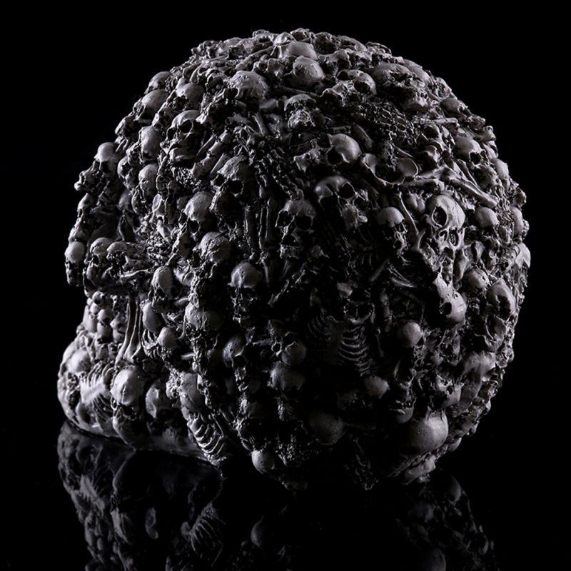 Halloween Skull Model Interior Decoration Resin Skull Head Halloween Whole Person Mold Home