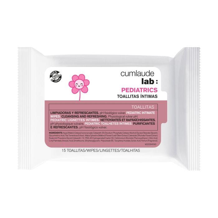 CUMLAUDE LAB - Lingettes intimes pédiatriques 15 unités
