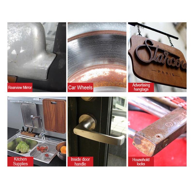 Rostlöser-Spray, Metall-Rostlöser-Spray auf Wasserbasis, sofortige Rostentfernung, 50 ml, multifunktionaler Metall-Rostlöser für die meisten Metallmaterialien