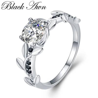 Klassische Ringe für Frauen, Blumen-Schwarz-Schmuck, Geburtstag, Urlaub, Hochzeit, Geschenkringe