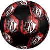 SIZE 5 Atlas Football Club (Black & Red Background) Soccer Ball Colorful All Ages Machine Stitched PVC Competition Ready Durable High-Bounce