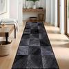 1Pcs Retro Plaid Art Non-Slip Washable Area Rug Runner for Living Room, Stairway, Office & Courtyard