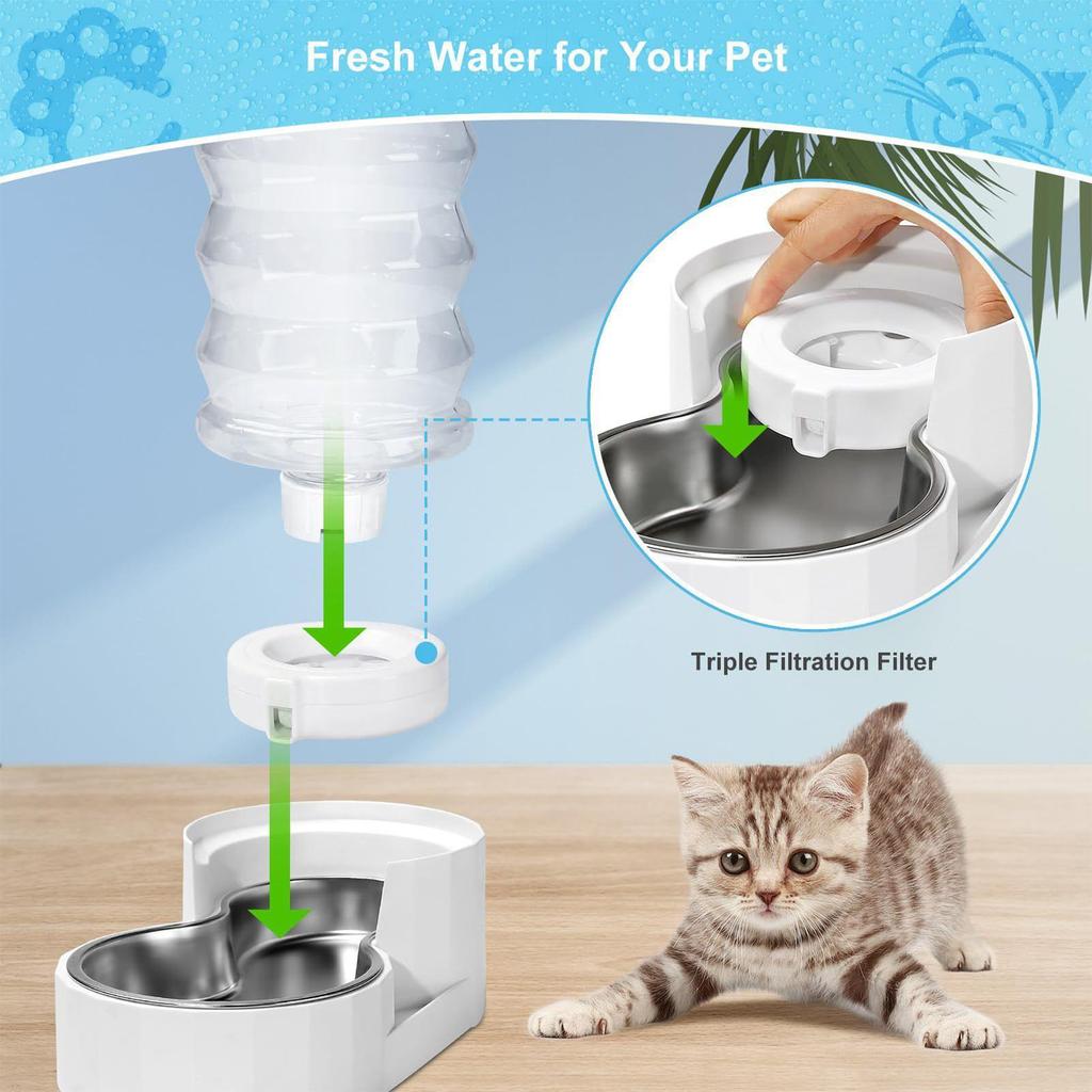 Cat Water Fountain Filter 8 Piece Pet Water Fountain Filter Purification Long-Lasting Freshness For Pet Drink Home Kitchen