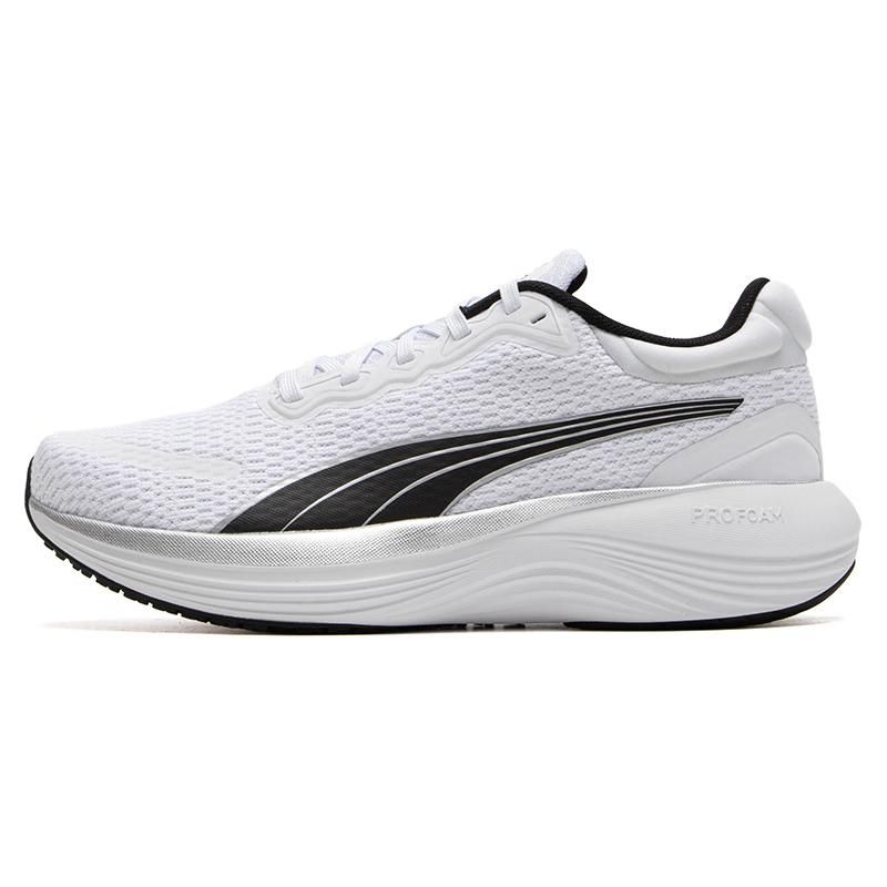 Puma Scend Pro Series Lightweight Shock Absorbing Non-Slip Breathable Low-Top Casual Running Shoes Unisex Sneaker White Black 378776-18