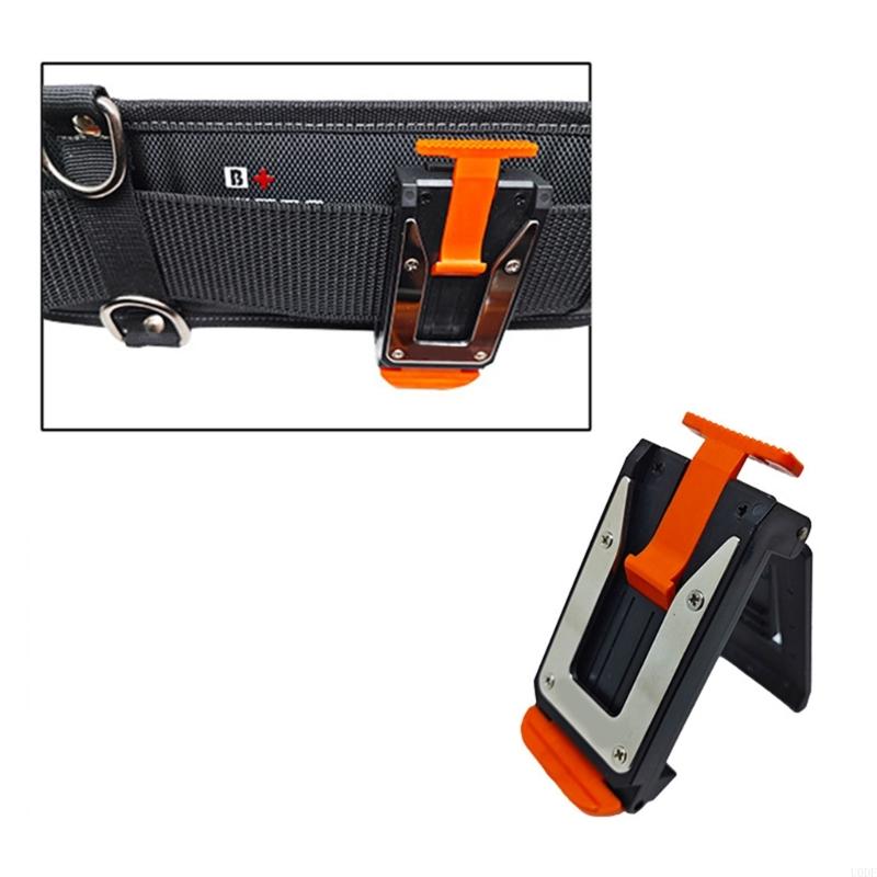 Tool Holder Featuring Automatic Lock System Attachment To Any Work Belt Tape Measure Tool Holsters