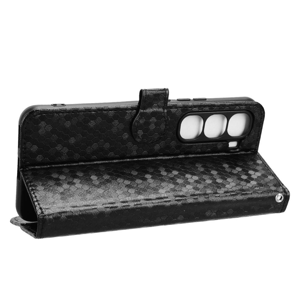 For Infinix Hot 60 Pro+ 4G Wallet Case Dot Pattern Imprint PU Leather Phone Cover with Wrist Strap