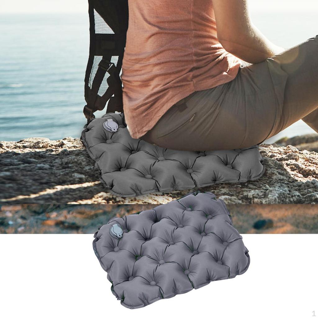 Inflatable Seat Cushion Air Breathable Folding Office Chair Pad Stadium for