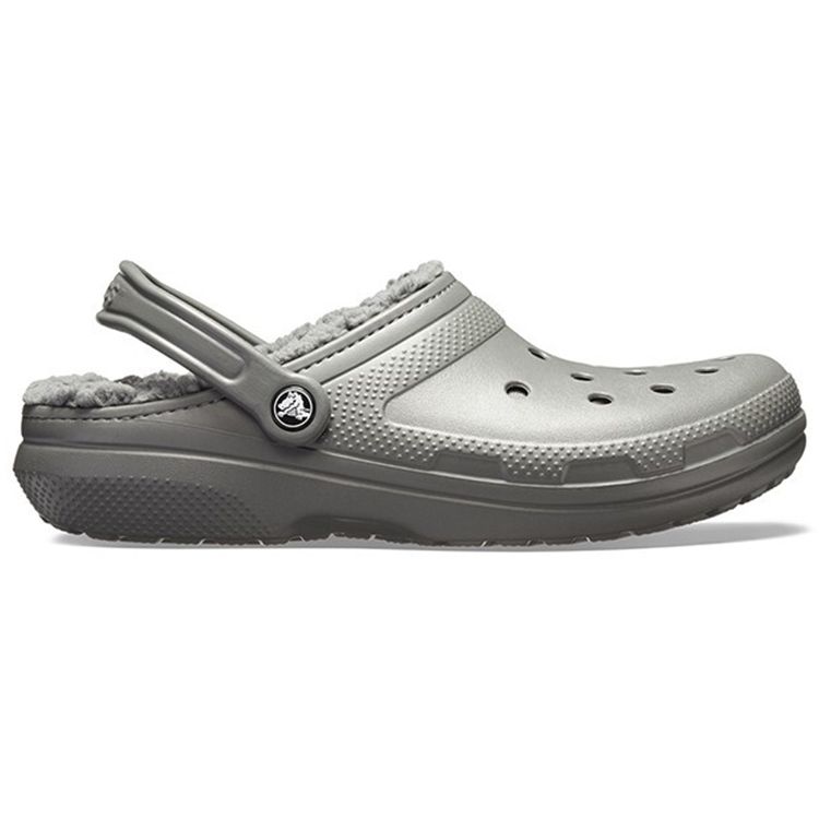 Crocs Classic Clog Round Toe Lace-Up Clogs Unisex Footwear Gray 203591-0EX