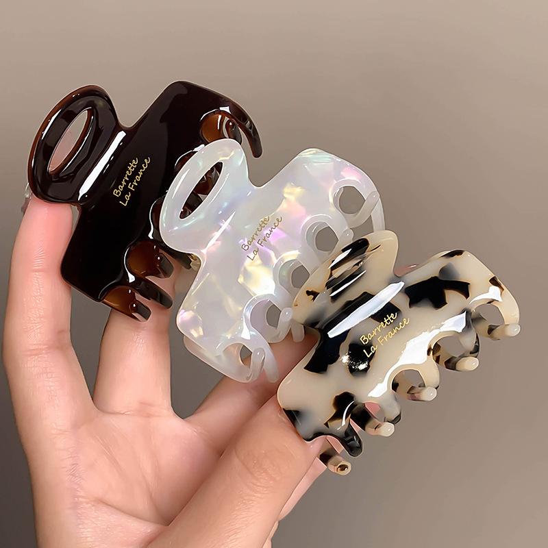 Granchi per capelli in acetato lunghi 5,5 cm Mollette rosse per ragazze e donne Accessori per capelli per legare i capelli Nuovo Fashon coreano