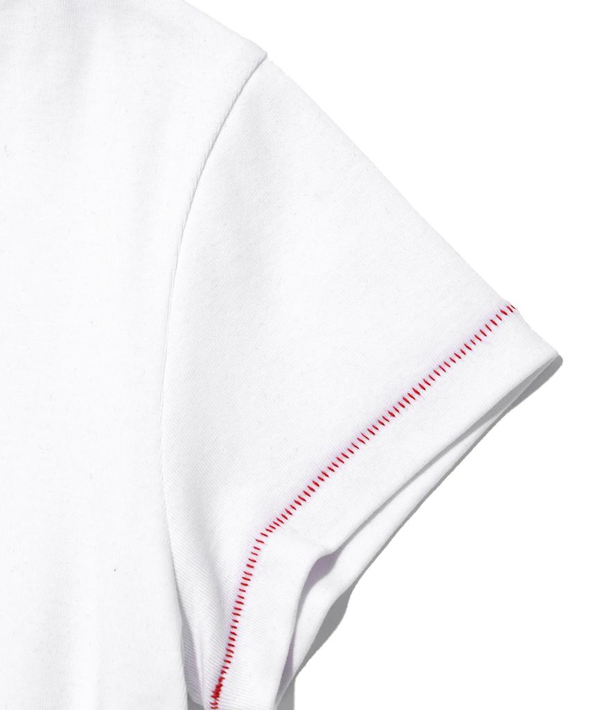 YOUHEE Heart Cutout Lace T-Shirts White