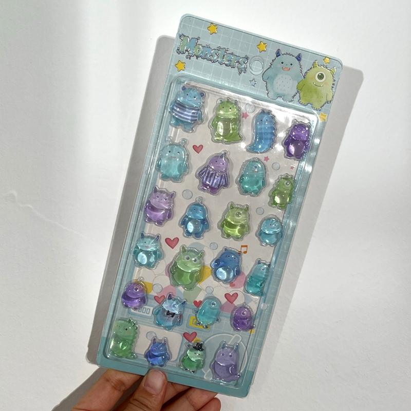 Japan Style Solid Jelly Stickers Kawaii 3D Sticker Water Droplet Diy Stationery Stickers Party Favors Students Gifts Stickers