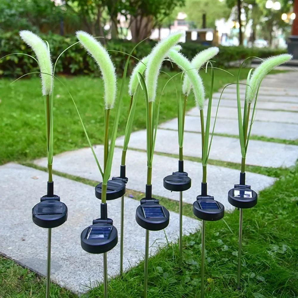 8pcs Garden Lawn Light Solar Powered LED Simulated Flower Outdoor Lamp Waterproof Decoration Courtyard Ground Lights