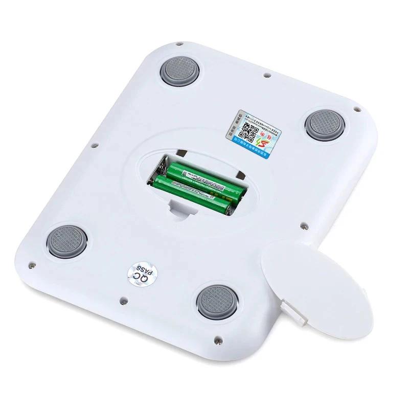 Balanza de Cocina Digital con Retroiluminación 5kg/1g O 10kg/1g Plataforma de Acero Inoxidable Balanza de Pesaje Balanza de Alimentos Oro Rosa / Plata