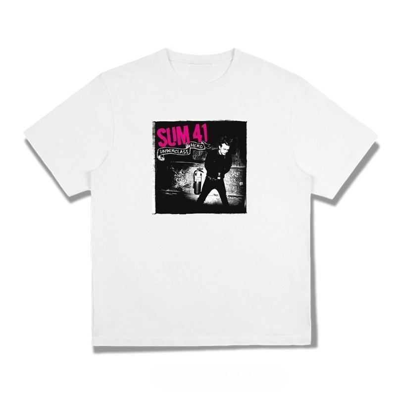 

Sum 41s Rock Album Cover Tshirt Featuring Short Sleeves and Pure Cotton with A Unique Style S