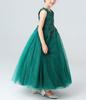 Weileenice Grün Größe Lang Perfekt für Klaviergröße Pailletten Bestickt Festliches Kleid Kinderkleid, 130, Mädchenkleid, Grün, Vorspiele, 125, Kleid,