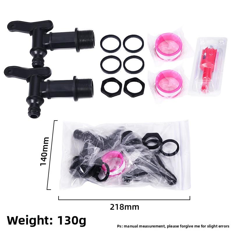 IBC Tote S60*6 Small Nozzle Connector Rain Barrel Connector Faucet Spout Garden Accessory Blue