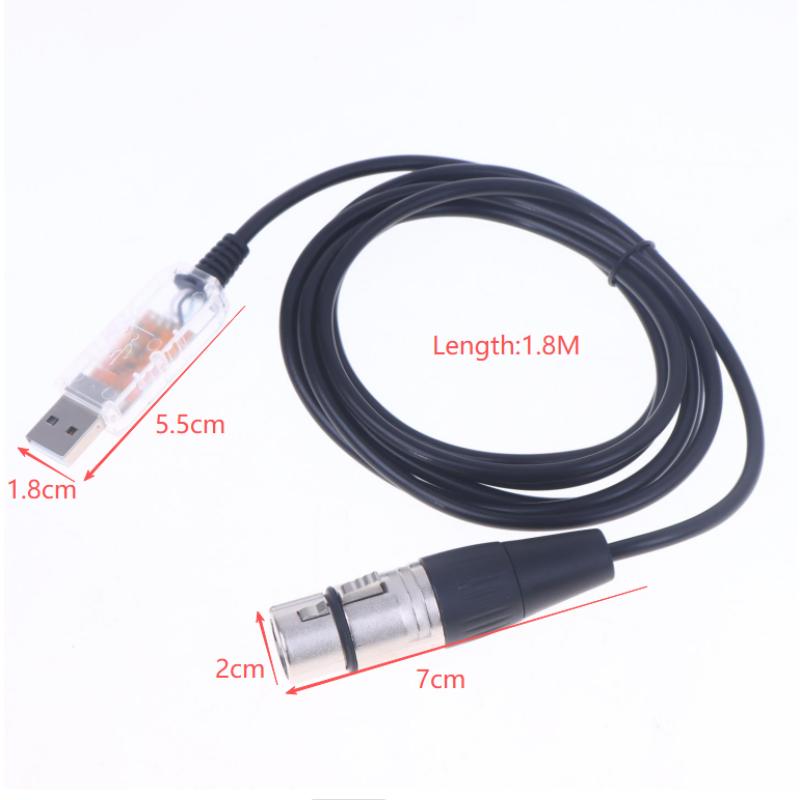 Usb To Dmx Interface Adapter Qlc Dmx512 Computer Pc Stage Lighting Controller Dimmer For Sgm Dmxking Dmxcontrol Freestyler Cable