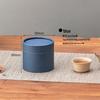 Retro Cowhide Paper Tea Can: Green & White Tea Storage Box