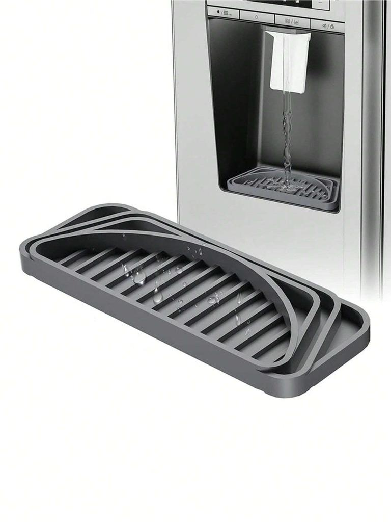 1Pc Refrigerator Drip Tray Absorbent Drip Tray Refrigerator Accessories Silicone Water Catcher Tray for Fridges Scalable
