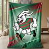 Coperta in Pile Flannel South Sydney Rabbitohs Coperta Calda e Accogliente per Divano Letto Viaggio Uso in Tutte le Stagioni