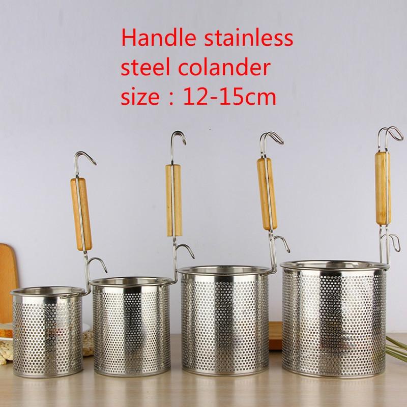 

Stainless steel colander fence drain drain tableware kitchen tool 12 cm