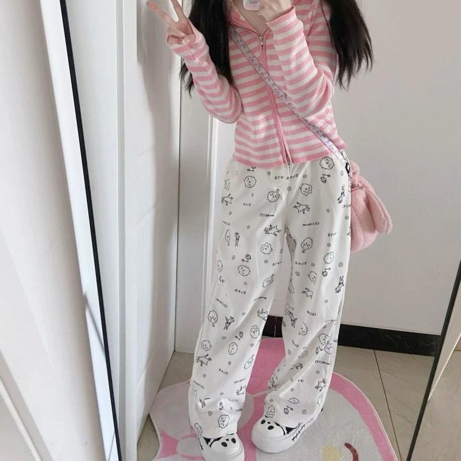 Cartoon Pants Casual Pants Loose Pants Home Fashion Can Be Worn Outside Cute Girl Gift For Girlfriend
