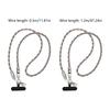 Reinforced Braided Charging Cord Cable with Phone Strap 60W Rapid Charging Travel Essential for Camping Outdoor Activity