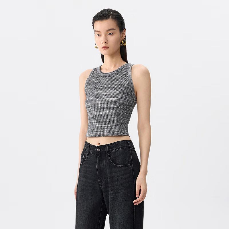 JNBY Sleeveless Slim-Fit Round Neck Vest
