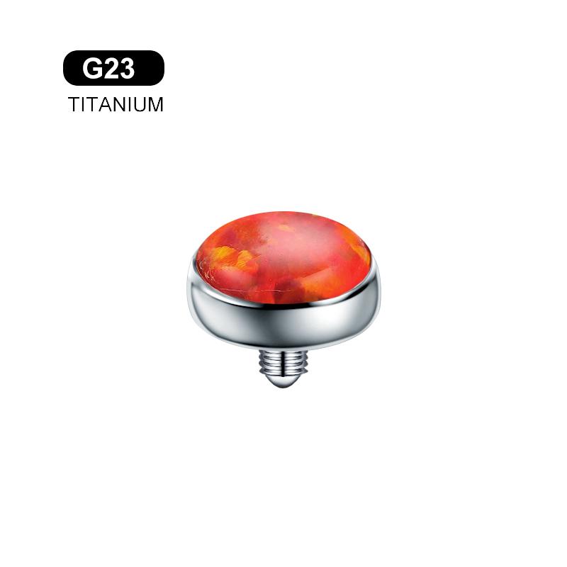 G23 Titanium Piercing Nariz Opal Gem Septum Nose Ring Conch Tragus Helix Earring DIY Sexy Body Jewelry 1PC