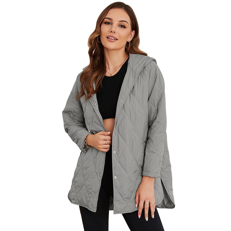 

Осенняя новая однотонная толстовка с капюшоном и длинными рукавами для женщин, повседневная, универсальная, теплая, утолщенная хлопковая одежда для женщин XXL