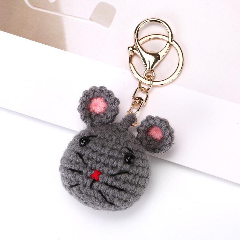In Stock Sad Hamster Meme Plush Keychain Ornament Handmade Doll