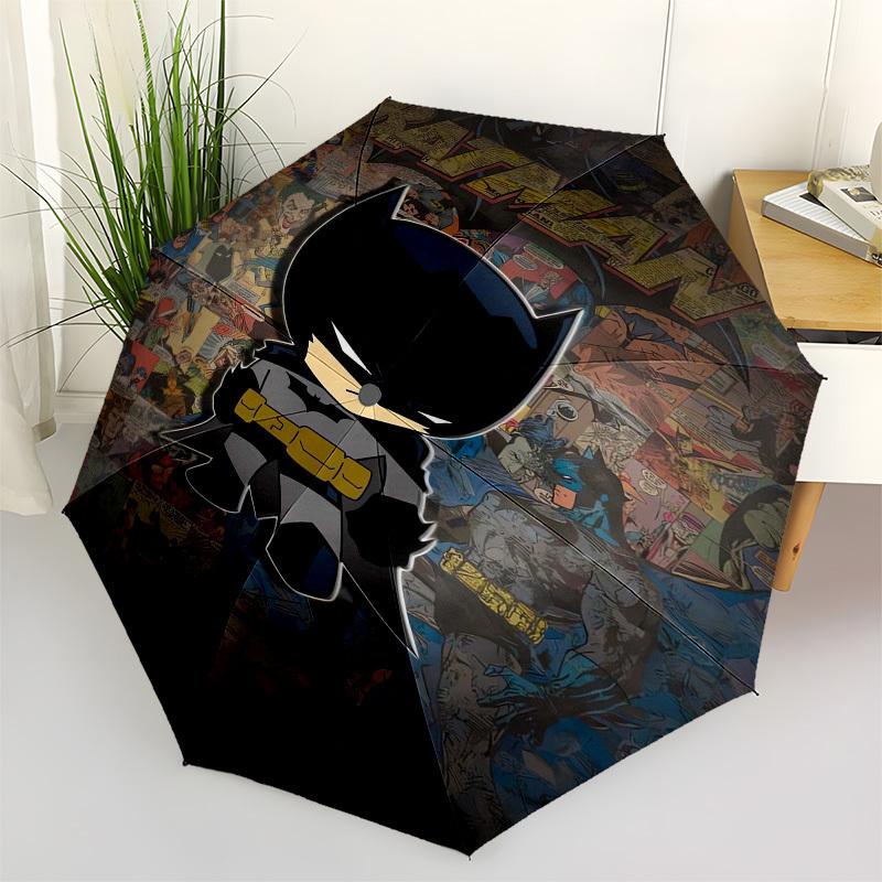 

1pc Batman Comic Book Character Umbrella with Plastic Handle,Suitable for All Seasons Travel Outdoor Multi-functional UmbrellaDCS073