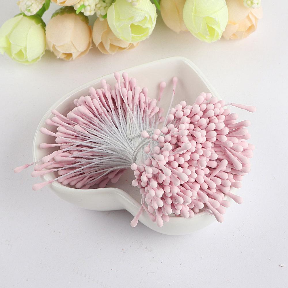 400Pcs 2mm Moulti Options Artificial Flower stamen Mini Pearl Floral pistil For Wedding Party Home Decoration DIY Accessories