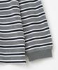 MILLO ARCHIVE Elmo Striped Collared T-Shirt [Deep Gray]