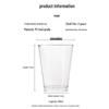 Fangcaodi 360ml Disposable Aviation Cups, 80-count