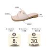 French retro square head one-word wedged slippers women wear open-toed cool slippers in summer commuting casual thick-heeled sandals