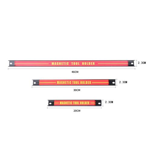 HFS(R) Magnetic Tool Holder, Powerful Magnetic Tool Holder, Magnetic Storage, Wall-Mounted, Magnetic Adsorption, Lengths 46cm, 30cm, 20cm, Set of 3, I
