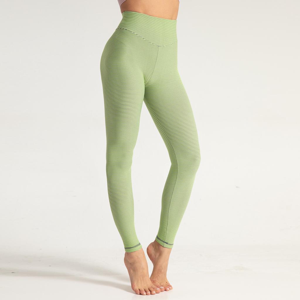 Купить Fashion Seamless Striped Fitness Leggings Women Sports Sexy Push Up  High Waist Skinny Yoga Pants | Joom