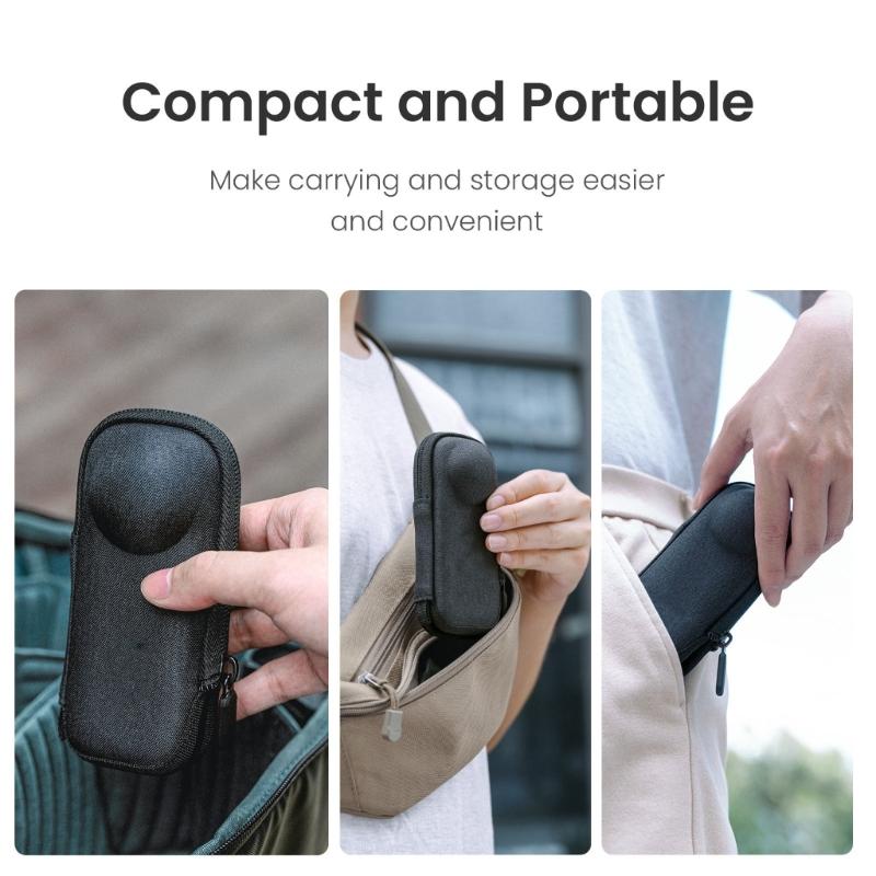 Compact Travel Bag Carrying Case for 360 X5 Action Camera Gear Lightweight EVA Shell Protections Organiser