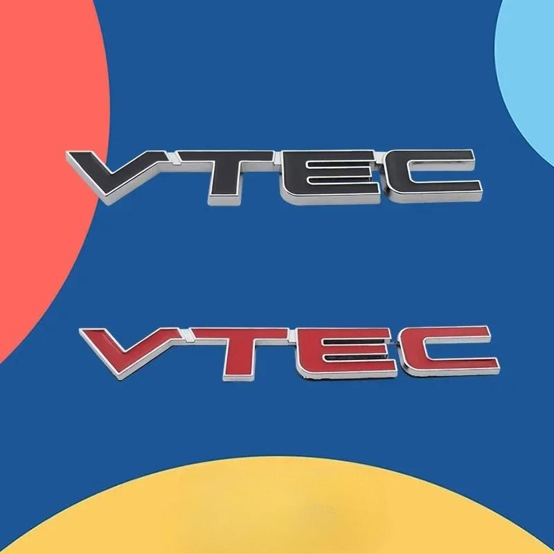 3D Metal VTEC Emblem Badge Sticker for SUV VTEC car Hood Fender trunk Rear Bonnet Nameplate Decal