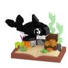 Ocean World Children's Building Blocks Creative Killer Whale Crab Assembly Educational Toy Gift Desktop Ornaments