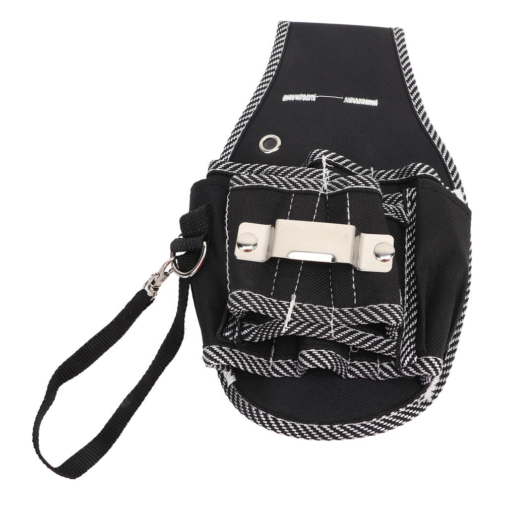 Woodworking Tool Belt Oxford Cloth Electrician Waist Hanging Tool Bag Hardware Tool Waist Bag Small Black