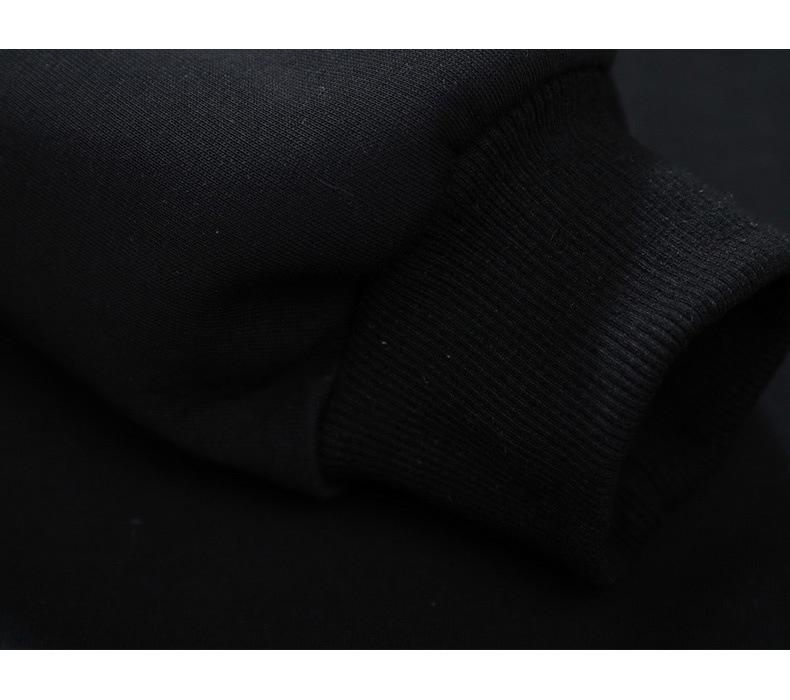 Men's Trendy American-Style Fleece-Lined Winter Hoodie – Thick, Warm, Printed, Loose Fit Jacket